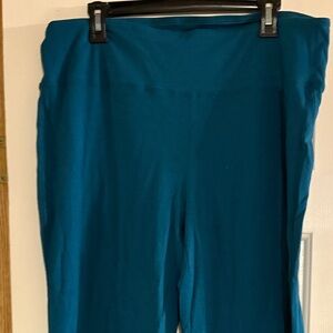 Teal Wide-Leg Women's Leggings